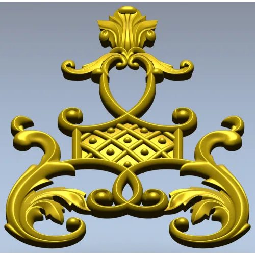 Ornate Vertical Cartouche STL for CNC