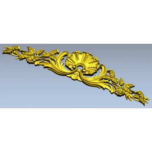 Резной картуш с раковиной - 3D модель STL для ЧПУ