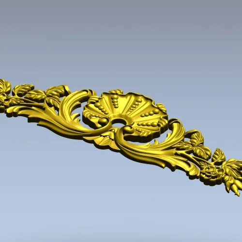 Резной картуш с раковиной - 3D модель STL для ЧПУ