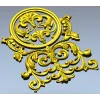 Ornamental cartouche 3D model STL for CNC milling