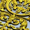 Ornamental cartouche 3D model STL for CNC milling