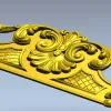 Рокайльный картуш в барочном стиле - 3D модель STL для ЧПУ