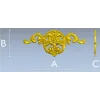 Imperial Rocaille Applique - STL 3D model for CNC carving