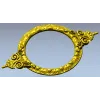 Ornate Round Cartouche - STL 3D model for CNC
