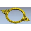 Ornate Round Cartouche - STL 3D model for CNC