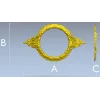 Ornate Round Cartouche - STL 3D model for CNC