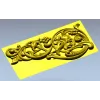 Renaissance Vine Cartouche - decorative STL 3D model for CNC