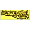 Renaissance Vine Cartouche - decorative STL 3D model for CNC