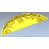 Baroque Semicircular Pediment STL