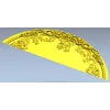 Baroque Semicircular Pediment STL