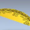 Baroque Semicircular Pediment STL