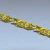 Ornate Floral Scroll Border STL for CNC