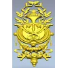 Classical Laurel Horn Cartouche - STL 3D Model for CNC