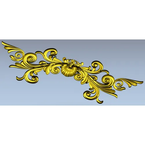 Acanthus Corner STL 3D Model for CNC Router