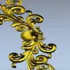 Acanthus Corner STL 3D Model for CNC Router