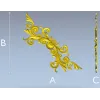Acanthus Corner STL 3D Model for CNC Router