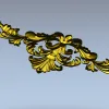 Rococo acanthus cartouche - STL 3D model for CNC