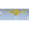Rococo acanthus cartouche - STL 3D model for CNC