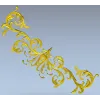 Барочный угловой декор - 3D модель STL для ЧПУ