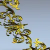 Барочный угловой декор - 3D модель STL для ЧПУ