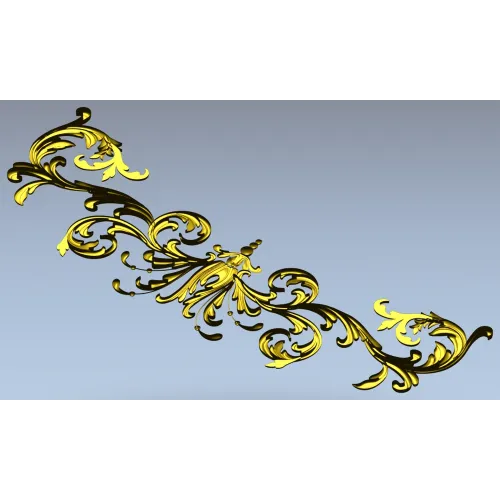 Барочный угловой декор - 3D модель STL для ЧПУ
