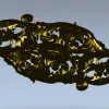Картуш Аврора - декоративная 3D модель STL для ЧПУ