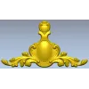 Baroque Cartouche STL for CNC Milling