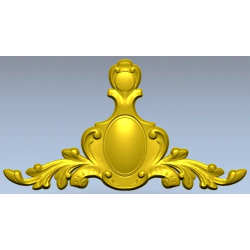 Baroque Cartouche STL for CNC Milling