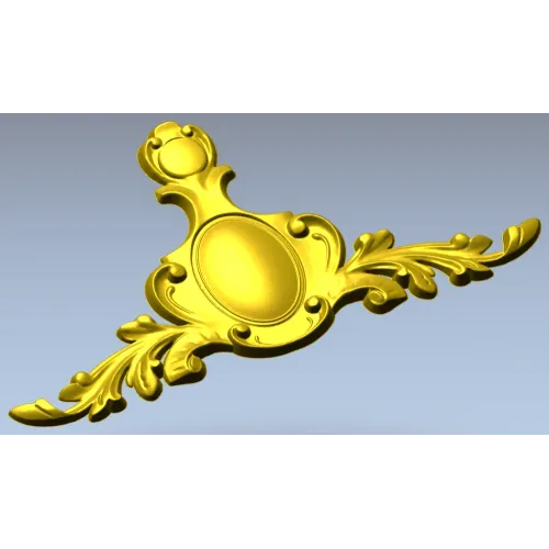 Baroque Cartouche STL for CNC Milling
