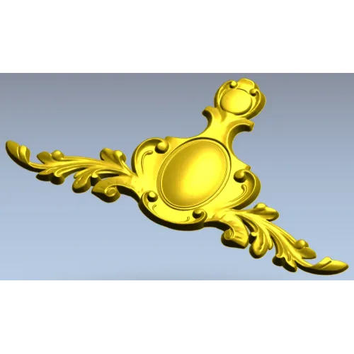 Baroque Cartouche STL for CNC Milling