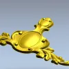 Baroque Cartouche STL for CNC Milling