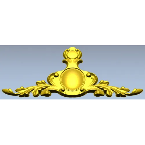 Baroque Cartouche STL for CNC Milling