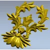 Regal Acanthus Cartouche STL 3D Model