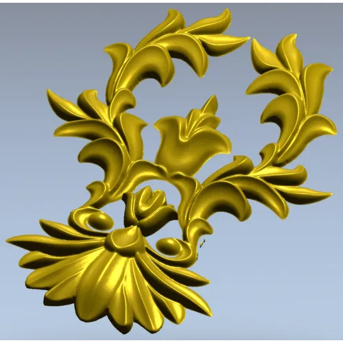 Regal Acanthus Cartouche STL 3D Model
