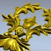Regal Acanthus Cartouche STL 3D Model