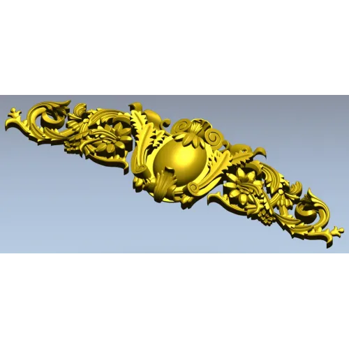 Aurelia Cartouche - decorative STL 3D model for CNC milling
