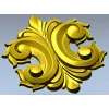 Acanthus Rocaille STL 3D Model for CNC Milling