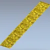 Декоративная панель с акантовыми медальонами - STL для ЧПУ