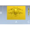 Laurel Ribbon Cartouche - STL 3D model for CNC