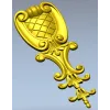 Baroque Acanthus Shield - STL 3D model for CNC