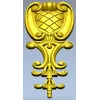 Baroque Acanthus Shield - STL 3D model for CNC