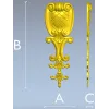 Baroque Acanthus Shield - STL 3D model for CNC
