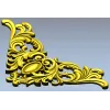 Rococo Acanthus Corner STL 3D Model for CNC