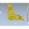 Rococo Acanthus Corner STL 3D Model for CNC