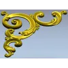 Рокайльный угловой декор - 3D модель STL для ЧПУ