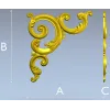 Рокайльный угловой декор - 3D модель STL для ЧПУ