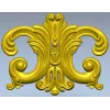 Rococo Acanthus Cartouche STL for CNC Milling