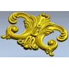Rococo Acanthus Cartouche STL for CNC Milling
