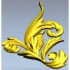 Baroque Acanthus Corner STL 3D model for CNC