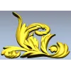 Baroque Acanthus Corner STL 3D model for CNC